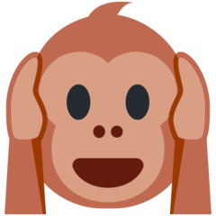 Twitter hear-no-evil monkey emoji image
