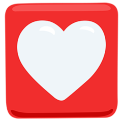 Facebook Messenger heart decoration emoji image