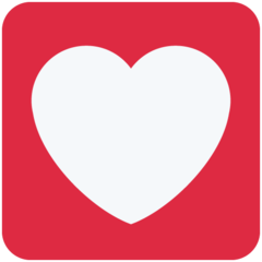 Twitter heart decoration emoji image