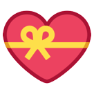 HTC heart with ribbon emoji image