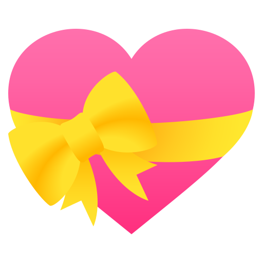 JoyPixels heart with ribbon emoji image