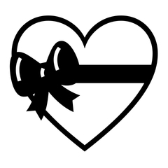 Noto Emoji Font heart with ribbon emoji image