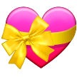 Samsung heart with ribbon emoji image