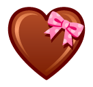 SoftBank heart with ribbon emoji image