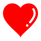 au by KDDI heavy black heart emoji image