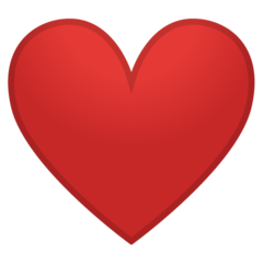 Google heavy black heart emoji image