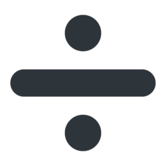 Twitter heavy division sign emoji image