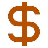 Docomo heavy dollar sign emoji image