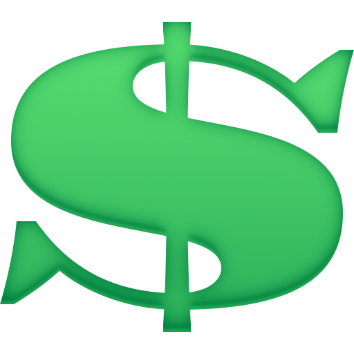 Facebook heavy dollar sign emoji image