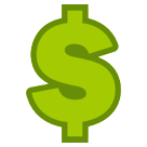 HTC heavy dollar sign emoji image