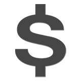IOS/Apple heavy dollar sign emoji image