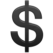 Samsung heavy dollar sign emoji image