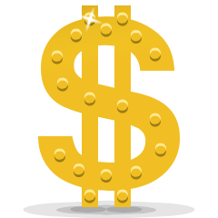 Skype heavy dollar sign emoji image