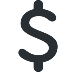 Twitter heavy dollar sign emoji image