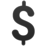 Whatsapp heavy dollar sign emoji image