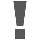 HTC heavy exclamation mark symbol emoji image