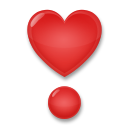 LG heavy heart exclamation mark ornament emoji image