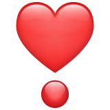 Whatsapp heavy heart exclamation mark ornament emoji image