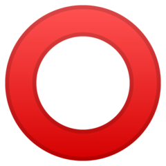 Google heavy large circle emoji image
