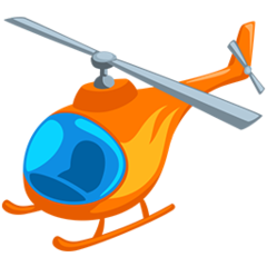 Facebook Messenger helicopter emoji image