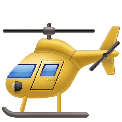 Facebook helicopter emoji image