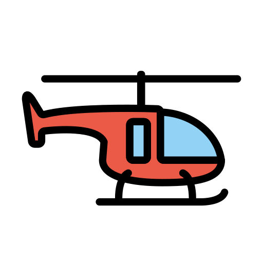 Openmoji helicopter emoji image
