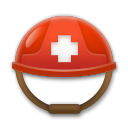 LG helmet with white cross emoji image