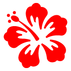 au by KDDI hibiscus emoji image