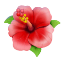 Huawei hibiscus emoji image