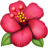 IOS/Apple hibiscus emoji image
