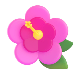 Microsoft Teams hibiscus emoji image