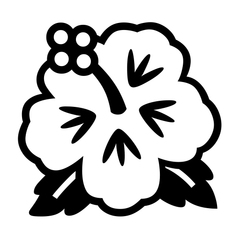 Noto Emoji Font hibiscus emoji image
