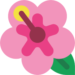 Skype hibiscus emoji image