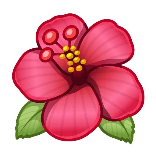 Telegram hibiscus emoji image