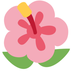 Twitter hibiscus emoji image