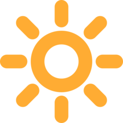 Twitter high brightness symbol emoji image