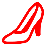 Docomo high-heeled shoe emoji image