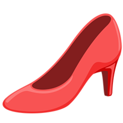 Facebook Messenger high-heeled shoe emoji image