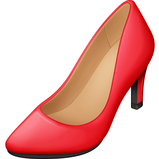 Facebook high-heeled shoe emoji image