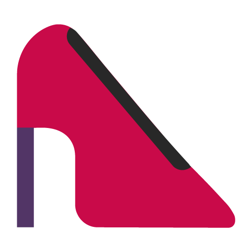 Microsoft high-heeled shoe emoji image