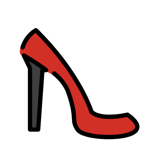 Openmoji high-heeled shoe emoji image