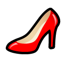 SoftBank high-heeled shoe emoji image