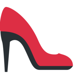Twitter high-heeled shoe emoji image