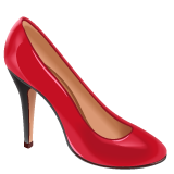 Whatsapp high-heeled shoe emoji image