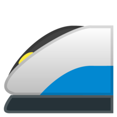 Google high-speed train emoji image