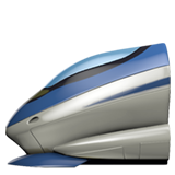 IOS/Apple high-speed train emoji image