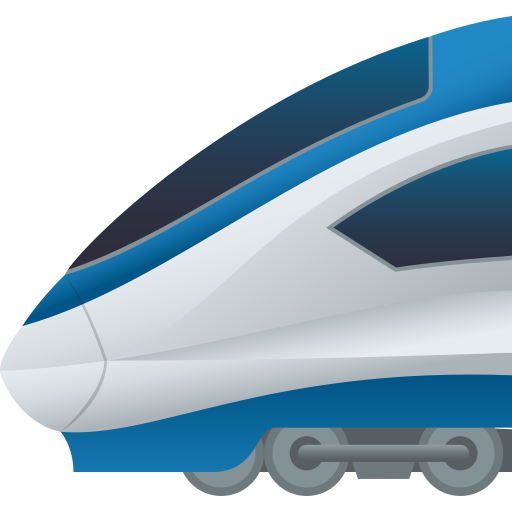 JoyPixels high-speed train emoji image