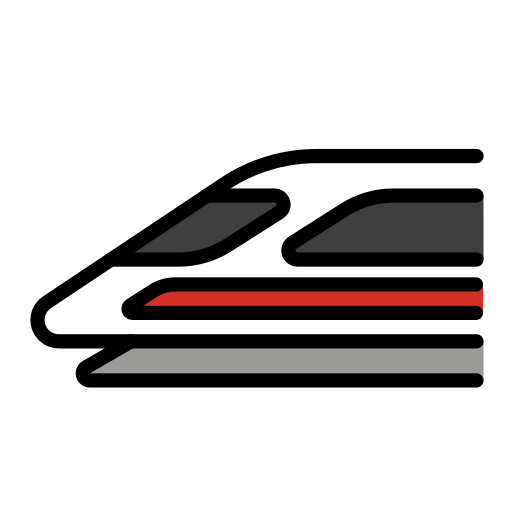 Openmoji high-speed train emoji image