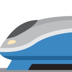 Twitter high-speed train emoji image
