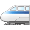 Samsung high-speed train with bullet nose emoji image